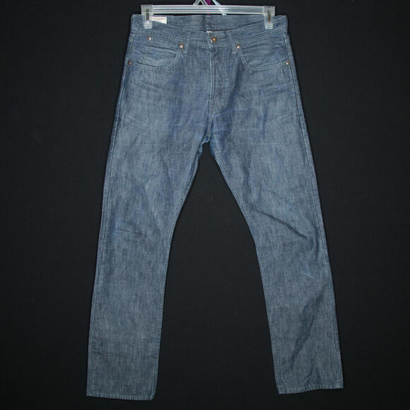 Men’s Wallace & Barnes Japanese Indigo Chambray Slim Jeans Sz 31 x 32